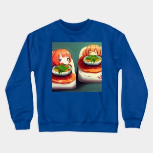 Kawaii Anime Sushi Crewneck Sweatshirt